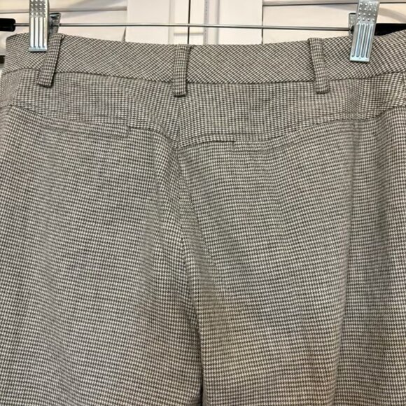 J. Crew Gray and White Houndstooth Print Wool Blend Dress Pants Size 4 - Picture 6 of 7